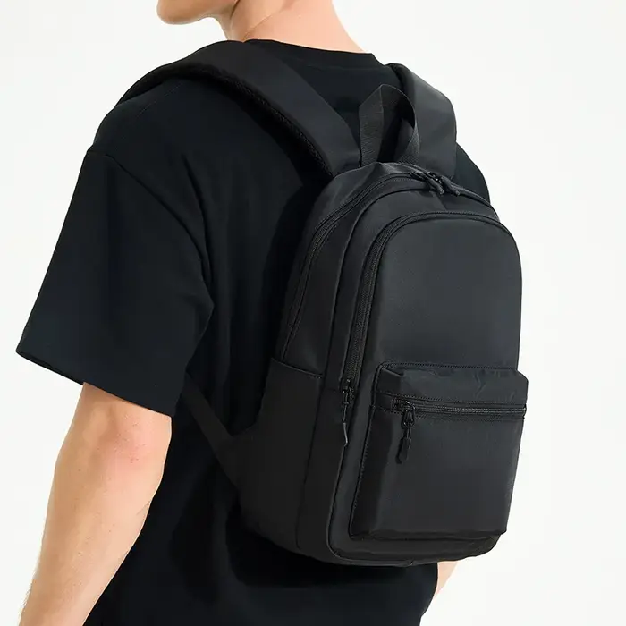 Mini sac à dos pour hommes, petit sac d'école noir à bandoulière, léger, de créateur, imperméable, p