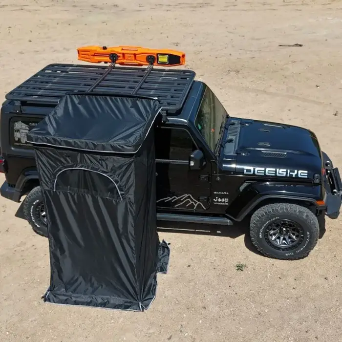 Tente de bain latérale d'extérieur pour voiture unique