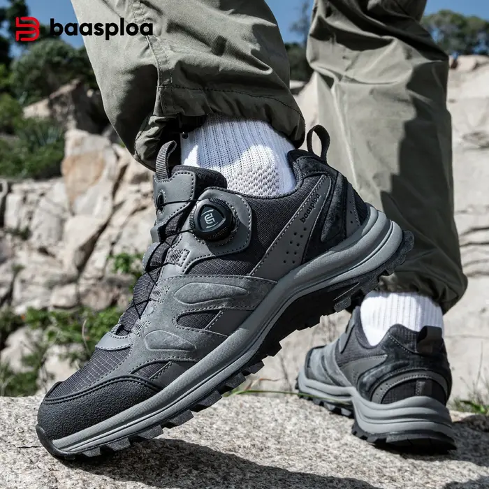 Baasploa – chaussures de randonnée en cuir pour hommes