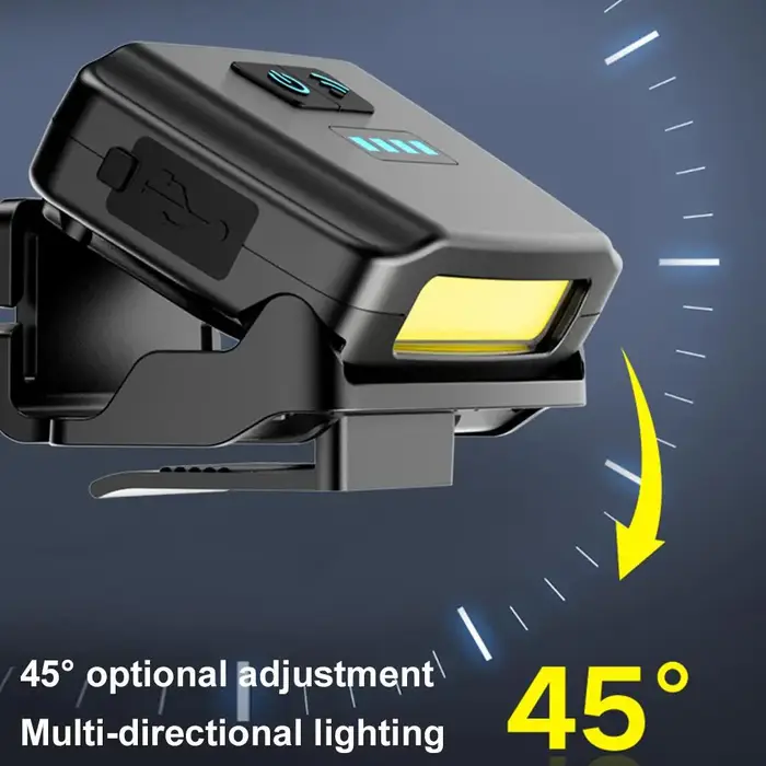 Lampe à clipser sur casquette LED avec détecteur de mouvement