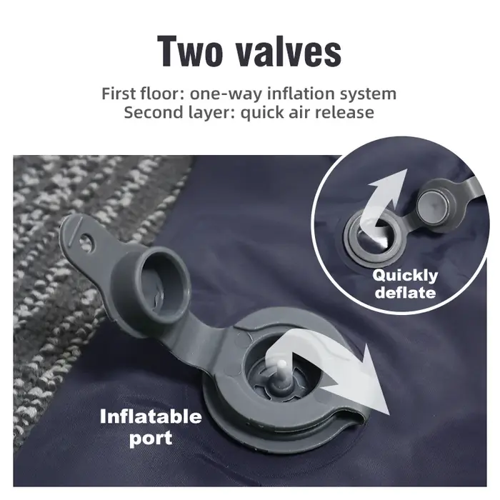 Matelas gonflable double pour le camping en plein air