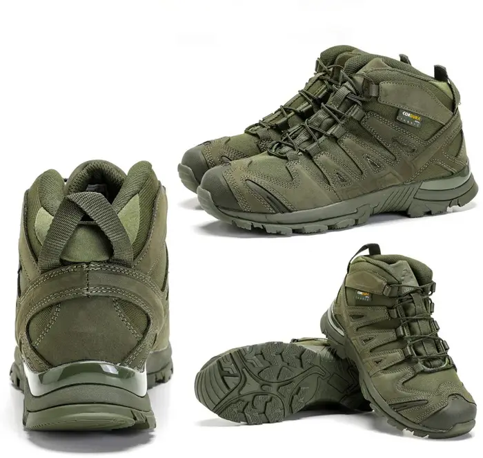 Bottes tactiques militaires imperméables pour hommes, chaussures de sécurité pour le travail dans le