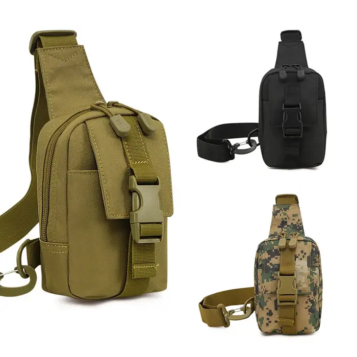 Sac de poitrine Simple pour Sports de plein air, Mini sac à bandoulière étanche pour téléphone portable, sac tactique décontracté
