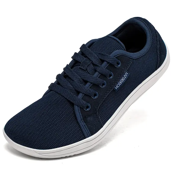 HOBIBEAR Chaussures larges pieds nus pour hommes pour course sur sentier unisexe