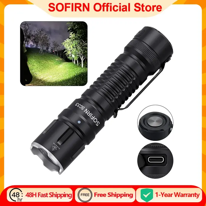 Sofirn SC33 5200 lumen LED torche XHP70.3 HI