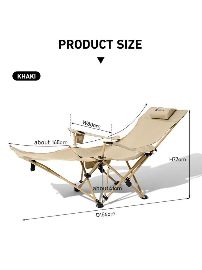 BRS – chaise de Camping inclinable 2 en 1