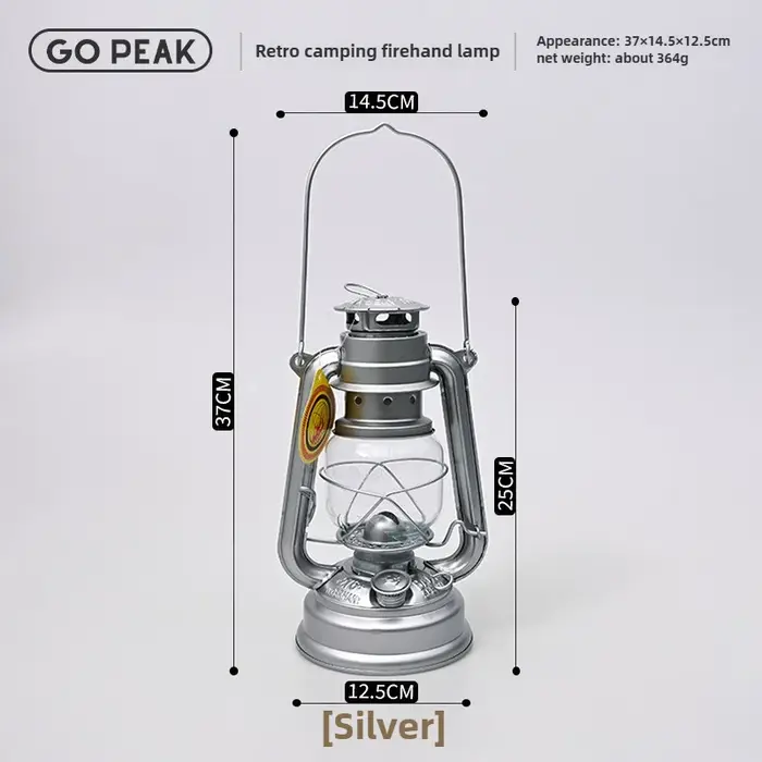GO PEAK lampe à main de feu extérieur lampe à main rétro Portable Camping lampe à huile de charbon B