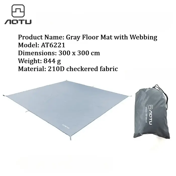 Tapis de sol imperméable en tissu Oxford pour tente