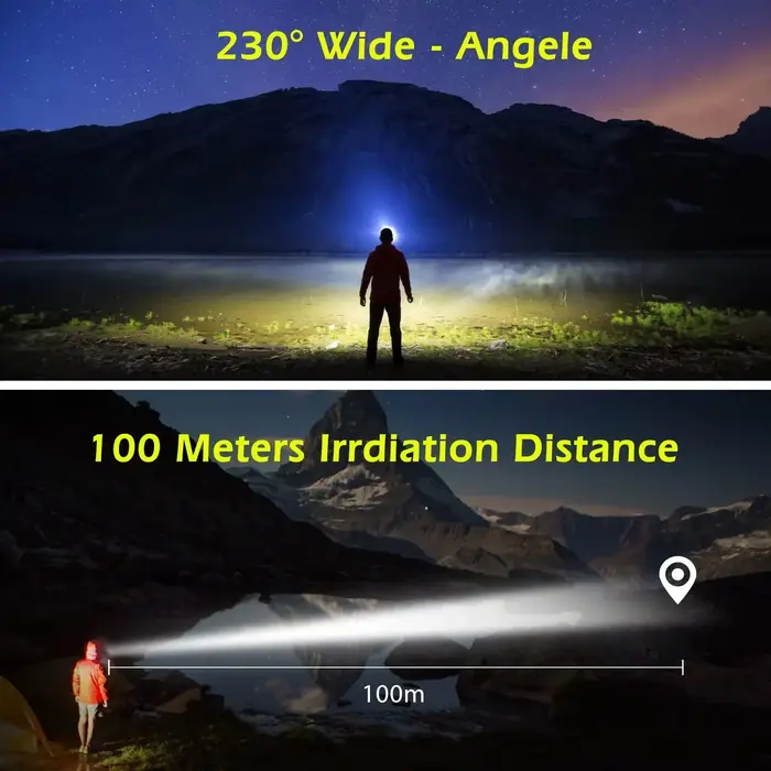 USB LED Rechargeable capteur phare COB