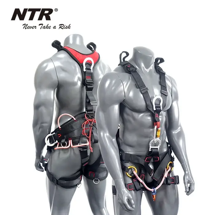 Ceinture de sécurité professionnelle pour l'alpinisme complet, équipement de survie pour l'escalade,