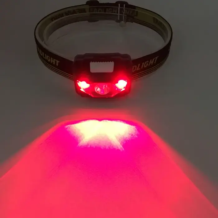 Zk20 LED phare tête vélo lampe lumière infrarouge Ray Mini étanche 600Lm 4 Modes R3 + 2 LED 3xAAA