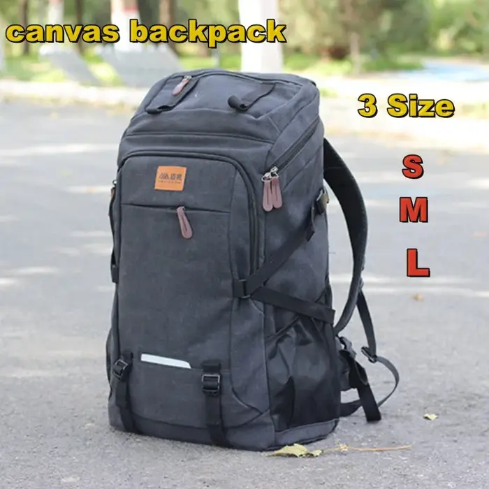 Sac à Dos de Voyage en Toile de Grande Capacité, Décontracté, dehors, Randonnée en Plein Air, Camping, Voyage d'Affaires, Bagage