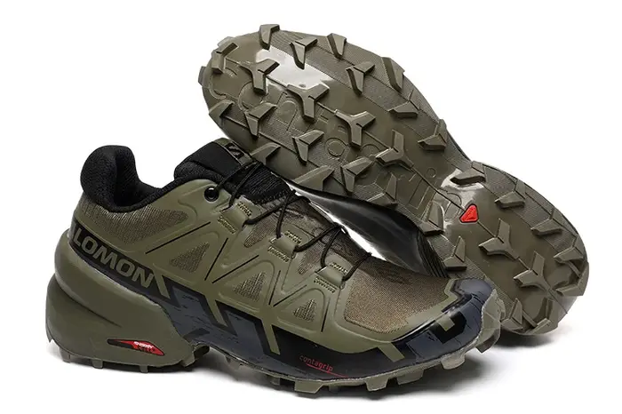 Chaussures de trail running Salomon Speedcross 6 rouge/noir pour homme |   Semelle extérieure Contag