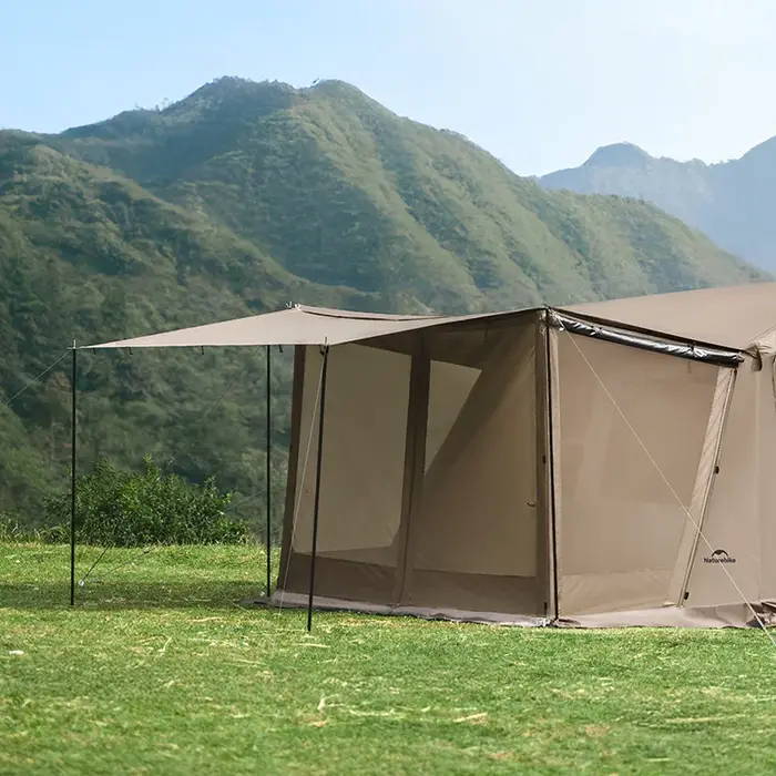 Naturehike Village 6.0 Deluxe 2.0 tente de Camping 3-4 personnes auvent automatique