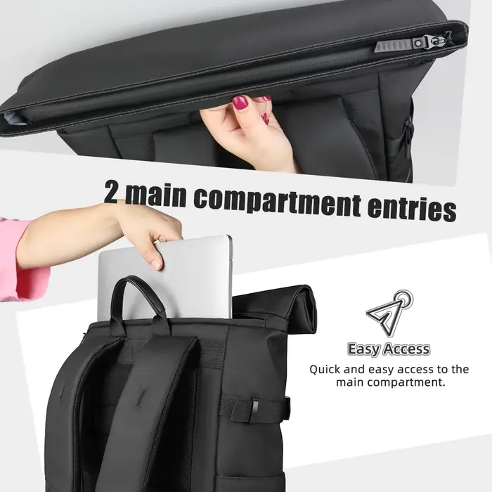 HcanKcan-Sac à Dos à Roulettes Extensible