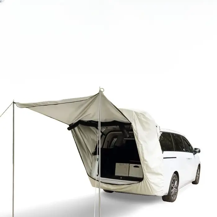 Sans poteaux de Support! Tente arrière MPV spécial camping en plein air queue de voiture multifonction Extension de toit pare-soleil étanche à la pluie anti-moustique