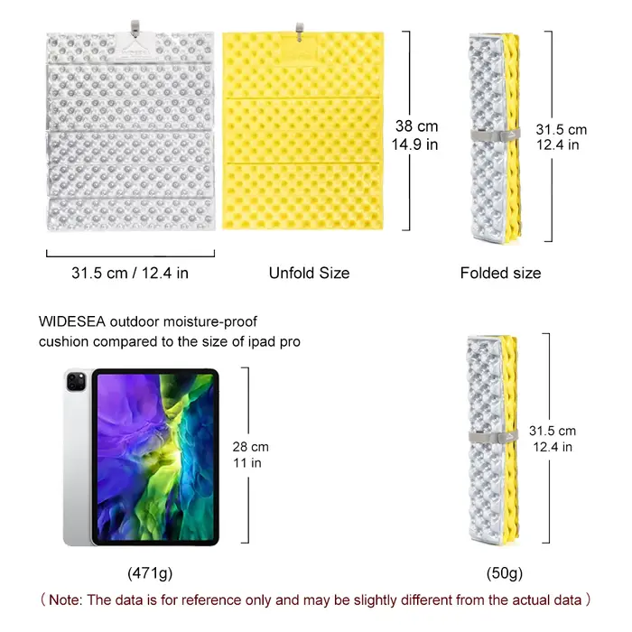 Widesea – tapis pliable d'extérieur, siège ultraléger pour Camping pique-nique, imperméable, mousse