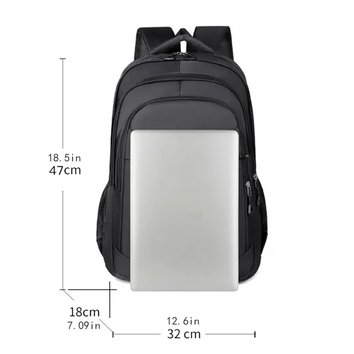 Sac à dos durable | Sac à dos de loisirs universel | Sac de voyage multi-poches, adapté aux voyages d'affaires, aux courts voyages - Noir