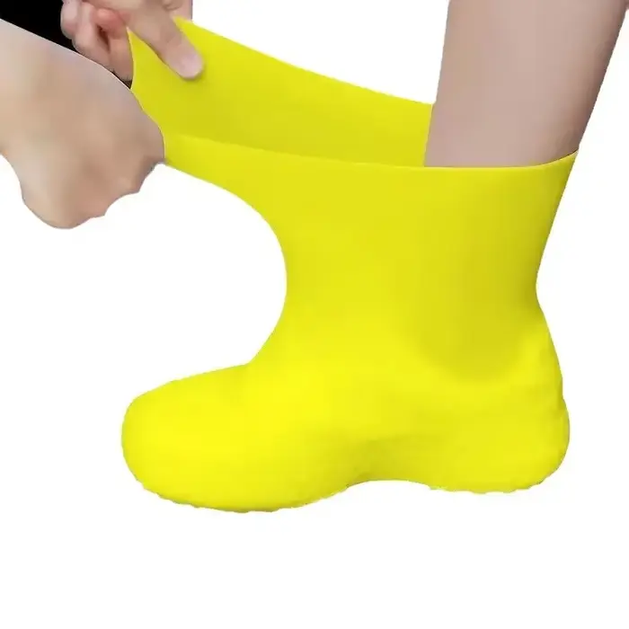 1 paire de couvre-chaussures imperméables en Silicone