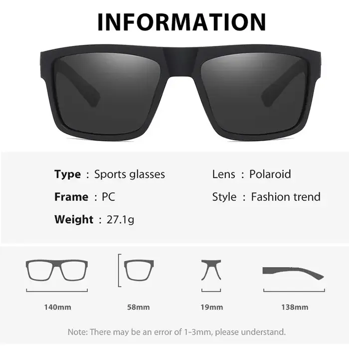 SEPFOX hommes lunettes de soleil de pêche polarisées Sports de plein air randonnée conduite course l