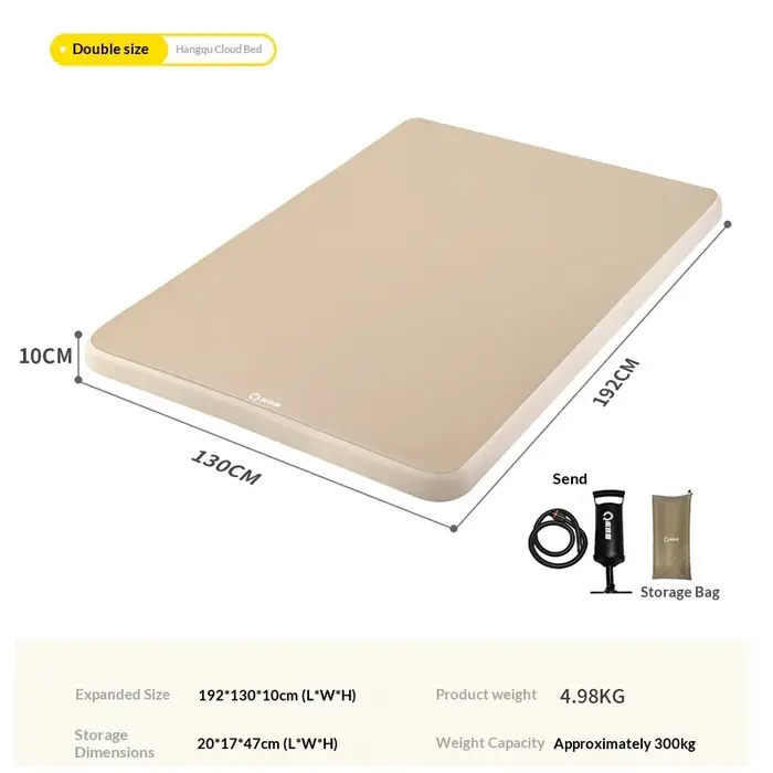 Matelas gonflable compact pliable lohascamping 2026 pour tente de camping, lit de couchage pour 1-2
