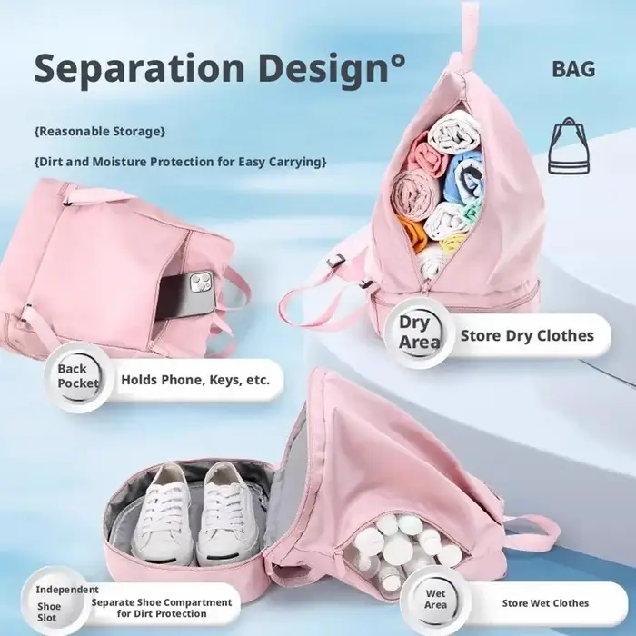 Sac à dos léger et imperméable avec cordon de serrage