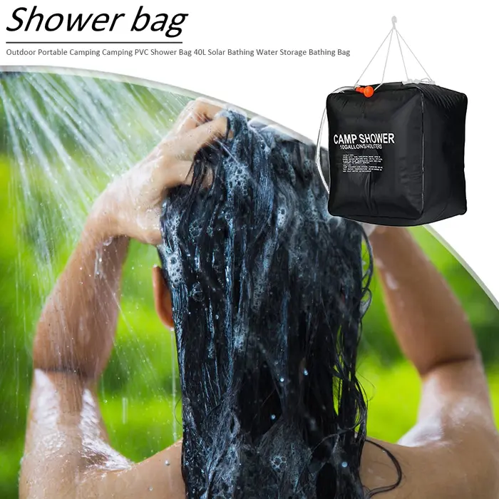 Sac de douche de camping 40L