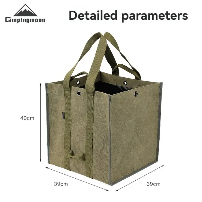 CAMPINGMOON Sac de rangement pour bois de chauffage, sac de rangement pour équipement de camping ave