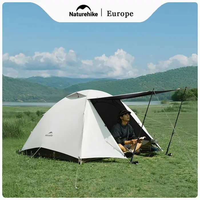 Naturehike YunChuan tente de Camping en plein air 2/3 personnes étanche PU2000 + tentes occultantes UV50 + abri de randonnée léger Portable