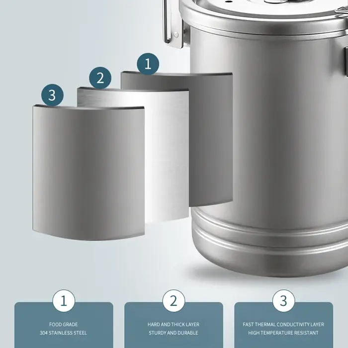 Cuiseur à riz Portable pour Camping et randonnée, ustensiles de cuisine pour pique-nique en plein air, Pot en acier inoxydable, accessoire de cuisine multifonctionnel pour voyage