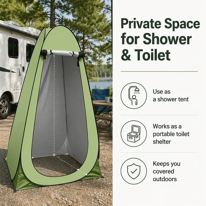Tente de bain extérieure