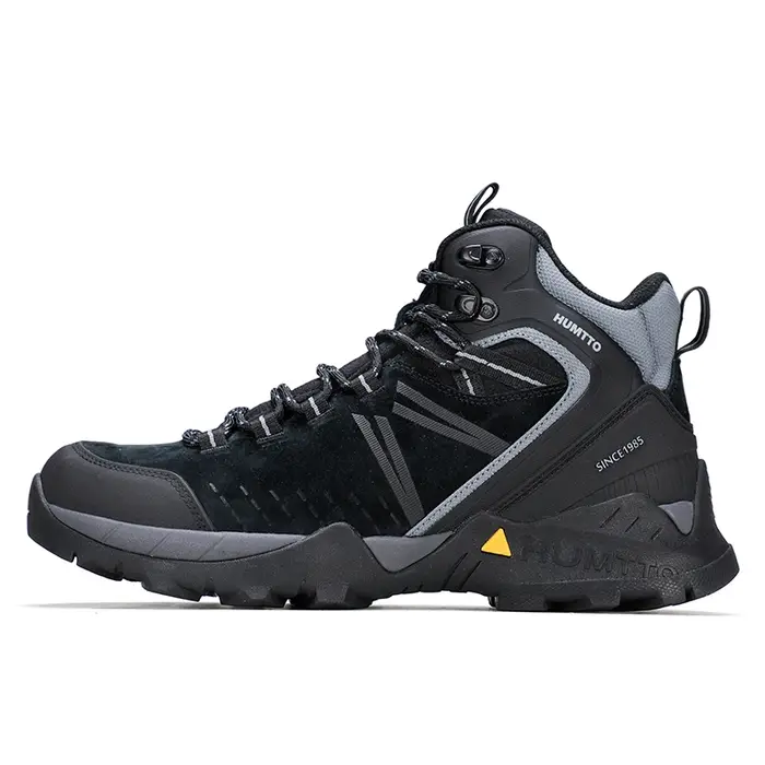 HUMTTO peau de vache chaussures de randonnée hommes bottes de chasse imperméables tactique désert Combat cheville