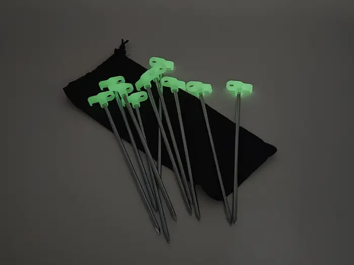 Piquets de tente fluorescents de 25cm