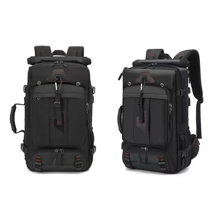 Sac à dos de voyage grande capacité, compartiment à bagages convertible avec compartiment à chaussures indépendant, compartiment pour ordinateur portable de 15,6 pouces