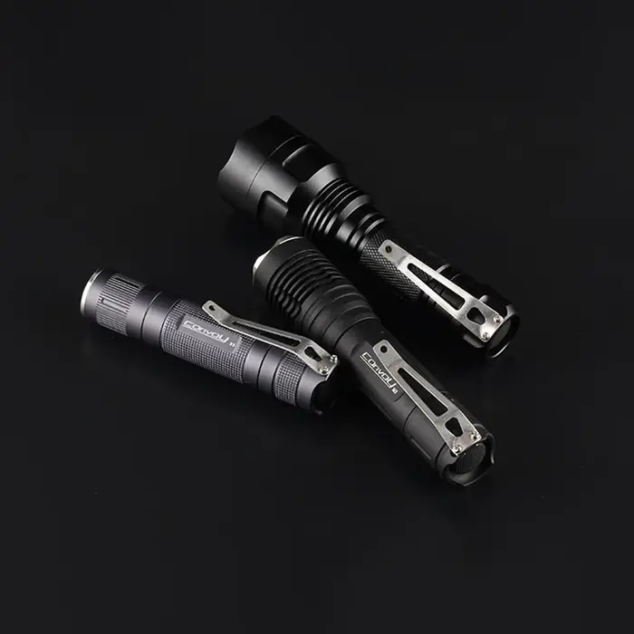Lampe torche Led en acier inoxydable, Clip de taille pour C8 M2 S3 S2 + T3