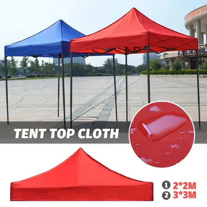 3X3 m/3x4.5 m remplacement quatre coins tente tissu auvent couverture supérieure pliable étanche à la pluie pavillon