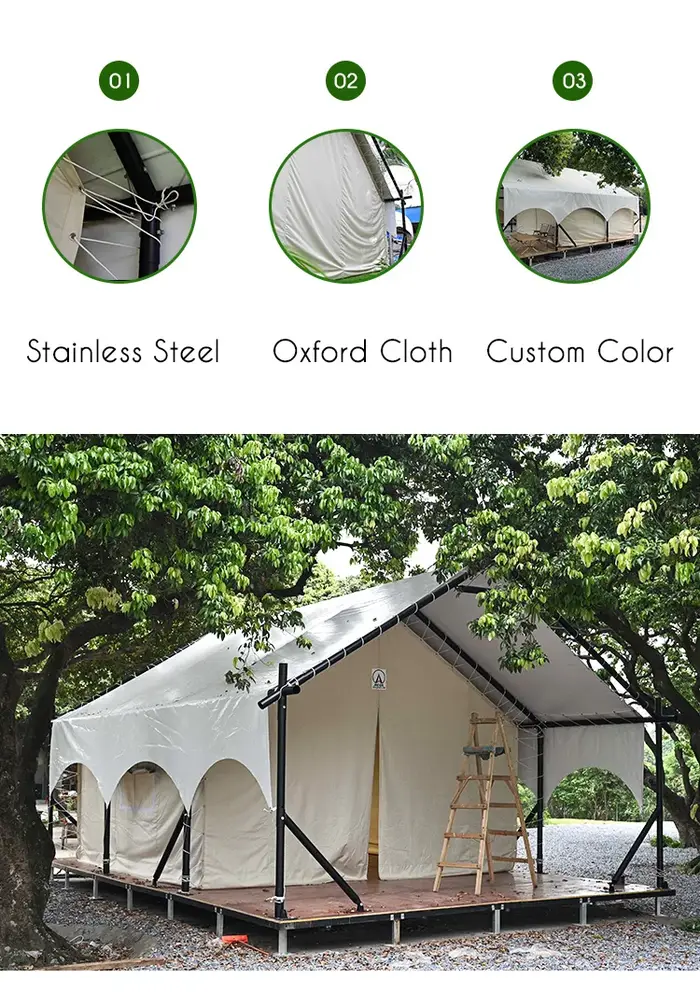 Tente dôme en tissu Oxford durable