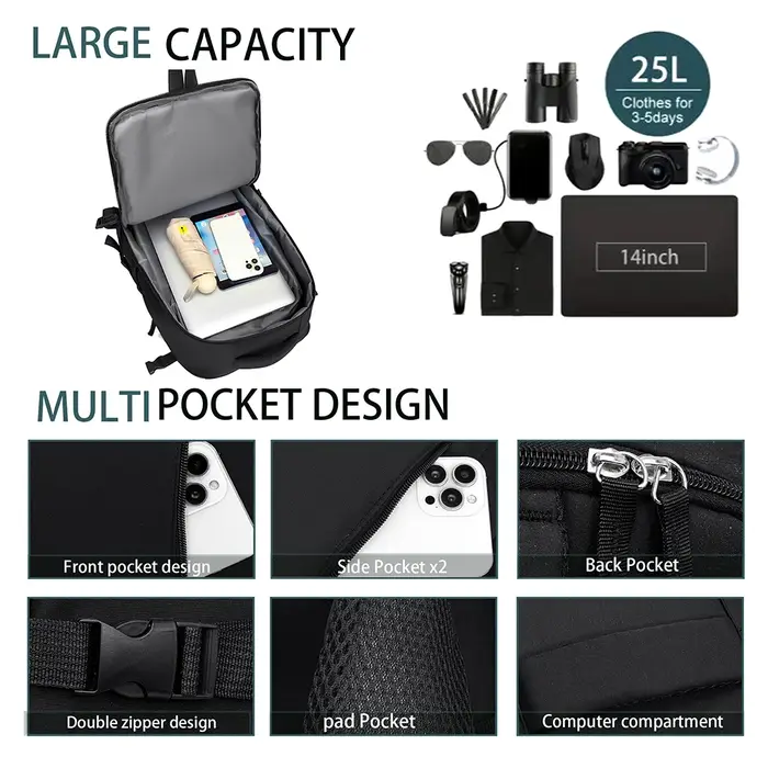 Sac à dos multifonctionnel de grande capacité