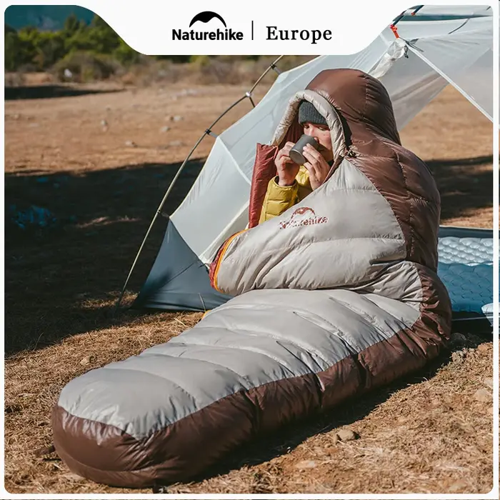 Naturehike Snowbird Camping canard vers le bas sac de couchage adulte momie