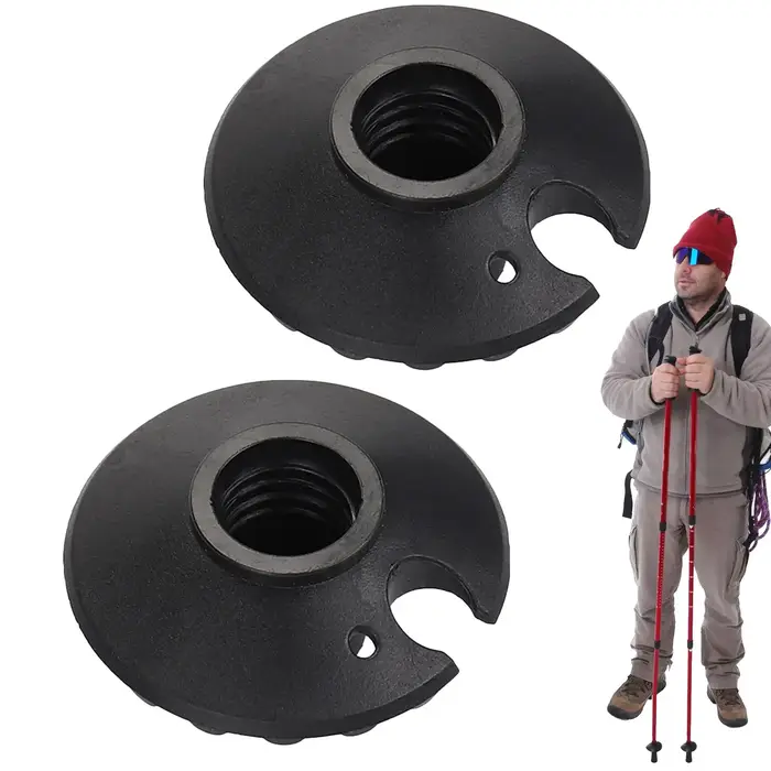 1 Paire de Paniers à Neige pour Bâtons de Randonnée, Pièces de Rechange pour Bâtons de Marche, Canes, Paniers Flocon de Neige pour Boue, Sable, Neige, Ski, pour Activités de Plein Air et Camping
