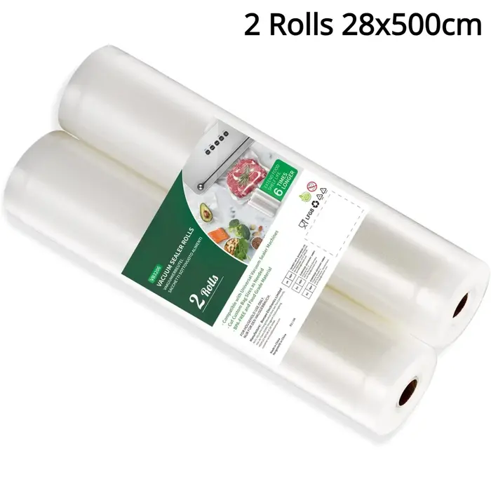 2 rouleaux de sacs de mise sous vide pour aliments