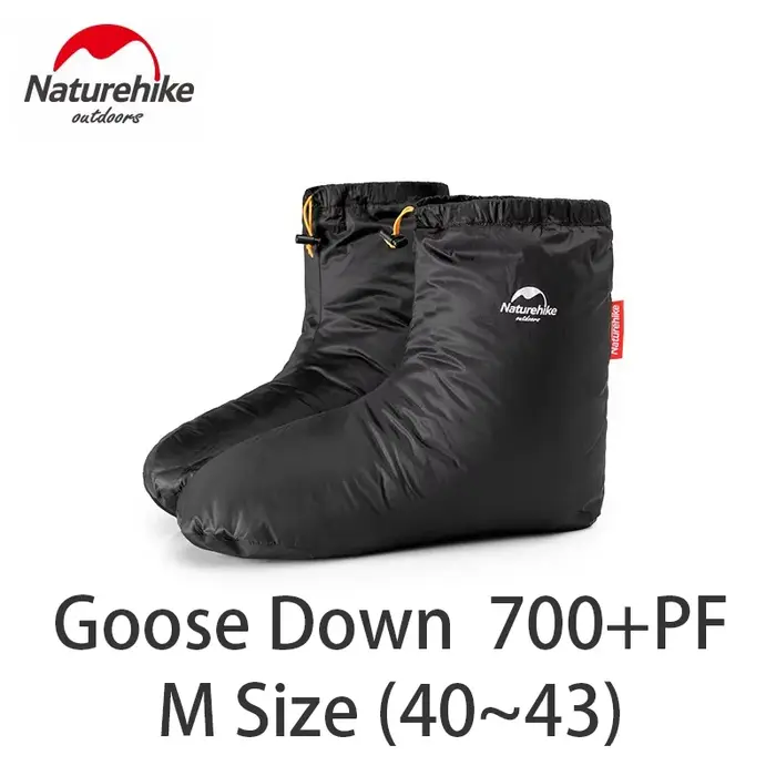 Naturehike – chaussettes en duvet d'oie, accessoires pour sac de couchage, pantoufles de Camping en plein air, chaussettes souples unisexes, résistantes à l'eau chaude, légères