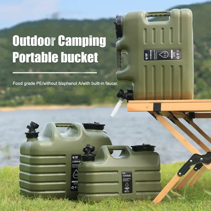 Seau de Camping Portable de grande capacité 11l