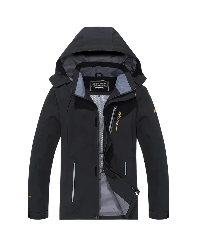 Veste de randonnée imperméable pour hommes, grande taille, coupe-vent, Camping, chasse, course à pie
