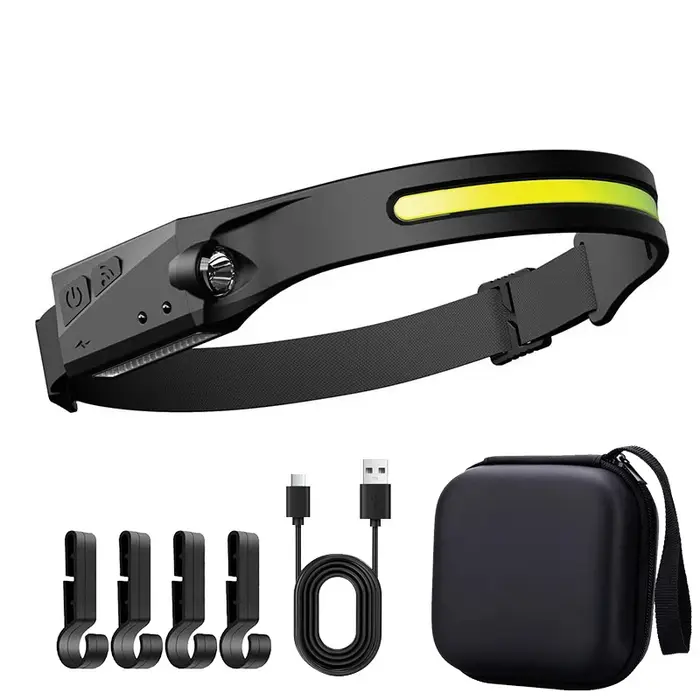 1/2/3 pièces LED lampe frontale à Induction Camping recherche lumière USB Rechargeable phare LED tête torche