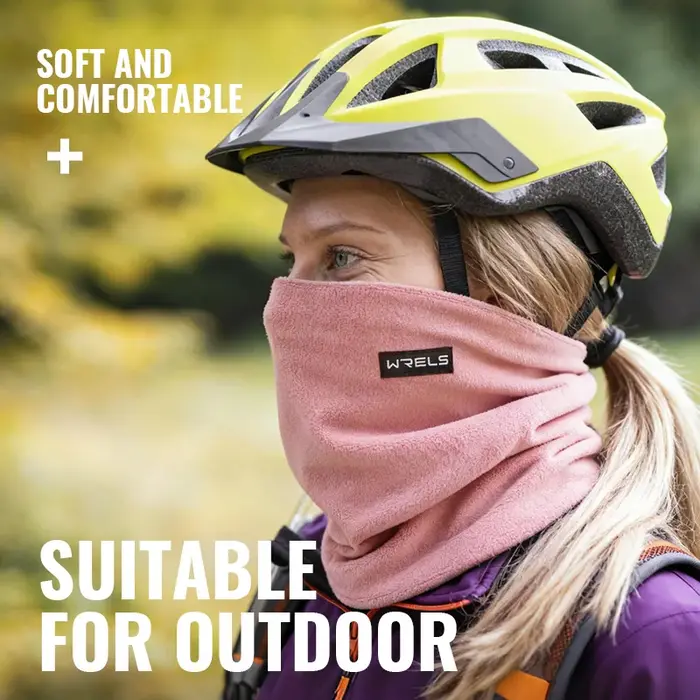 WRELS hiver cache-cou plus chaud polaire épais coupe-vent visage couverture polaire masque écharpe c