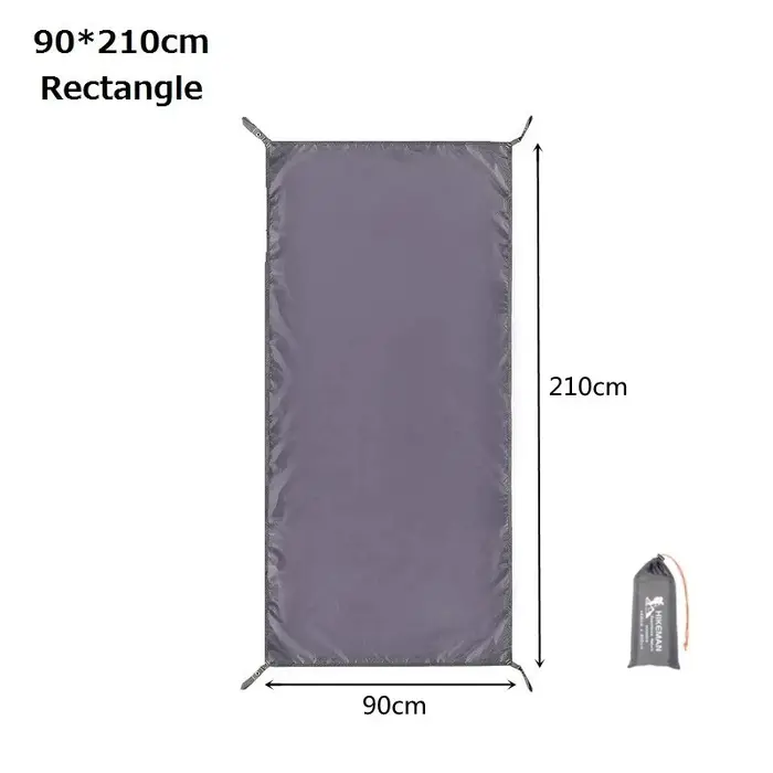 Bâche de sol de tente multi-tailles, feuille de sol imperméable pour Camping, tissu Oxford 210D, lég
