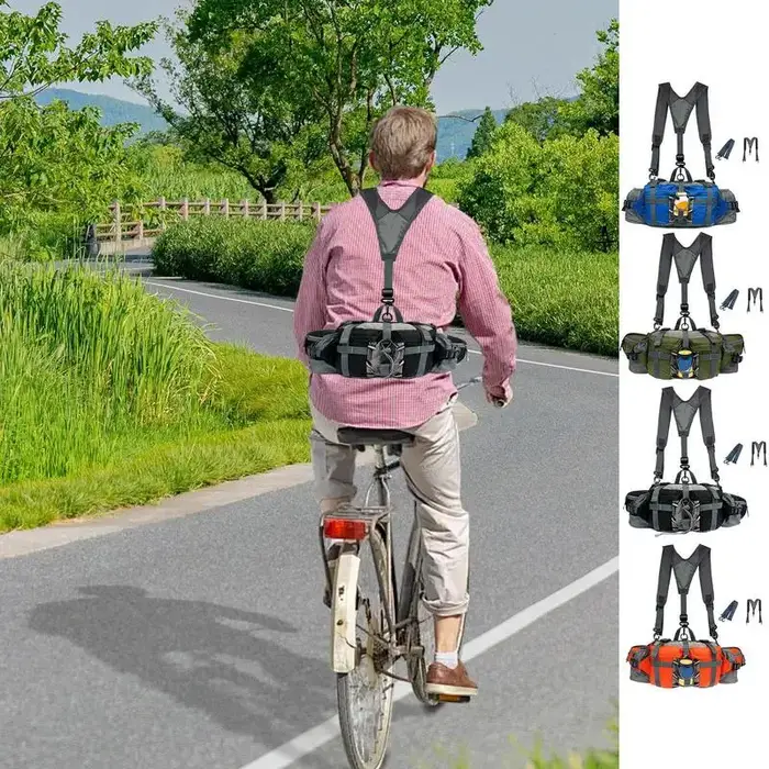 Sac de taille de randonnée avec 2 porte-bouteilles d'eau
