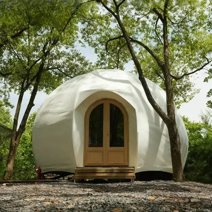 Tente Dôme Citrouille OME – Hôtel de Luxe Imperméable pour Glamping Safari en Plein Air, Idéale pour