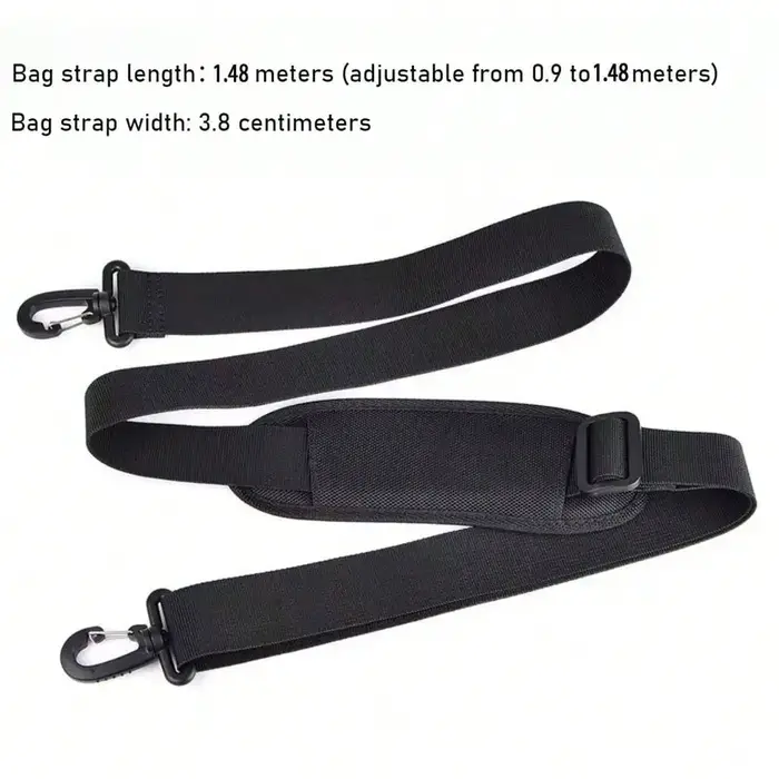 Sangle d'épaule de sac à bandoulière minimaliste noir